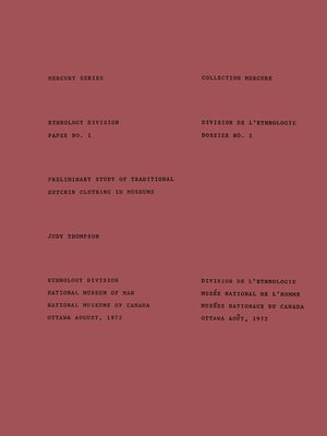 cover image of Preliminary Study of Traditional Kutchin Clothing in Museums